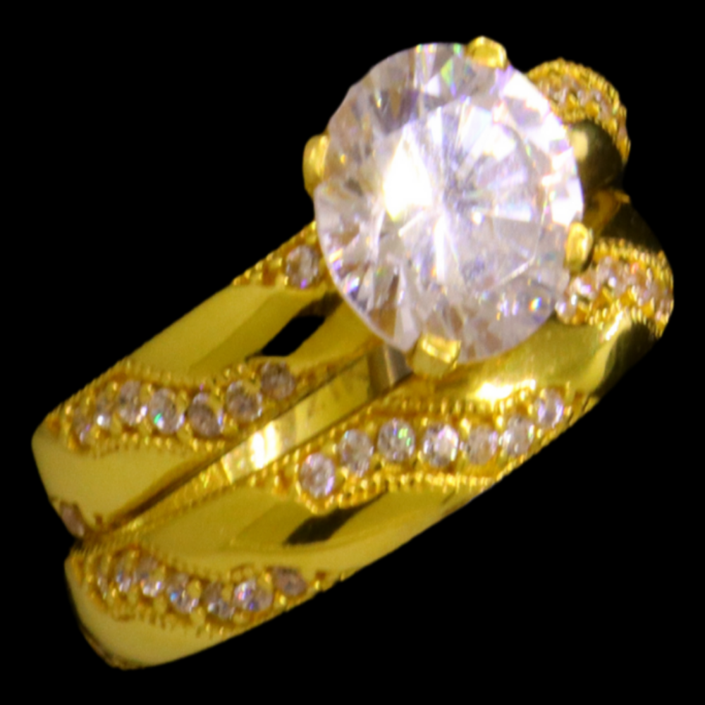 21K Gold Bridal Ring